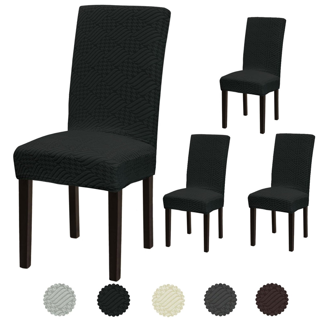 Stretch Dining Room Chair Covers Set of 6, Removable Washable Chair Covers for Dining Chairs,Dining Room, Hotel, Ceremony