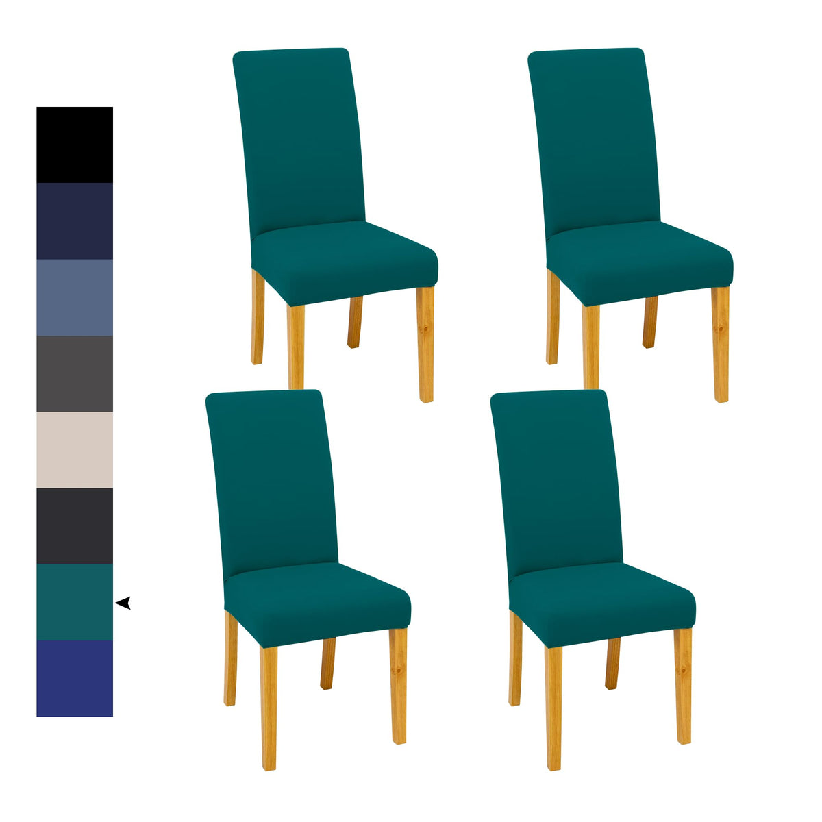 Velvet Dining Chair Covers,Dining Room Chair Covers Set of 6