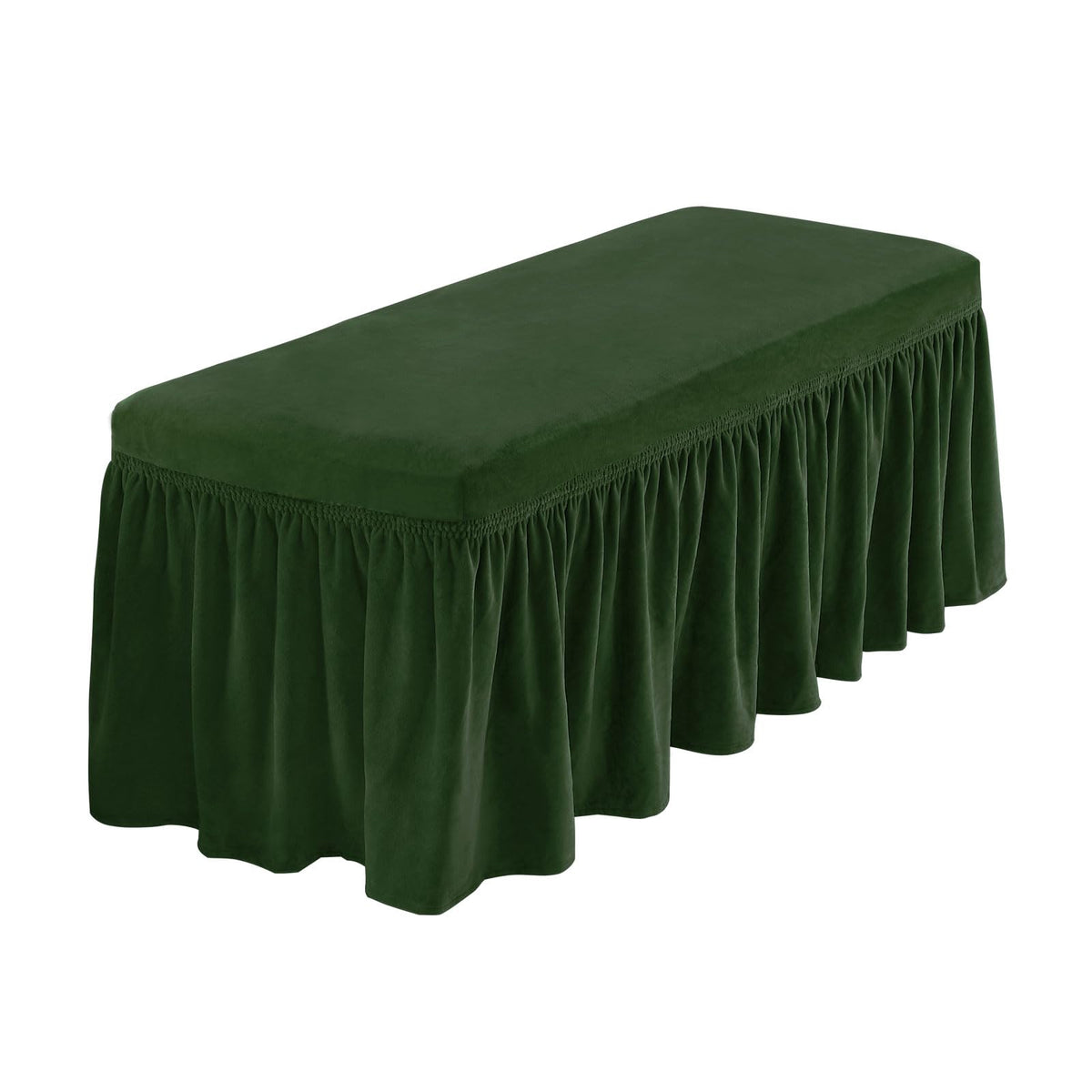NICEEC Spandex Dining Bench Cushion Cover Bench Covers Stretch with Skirt