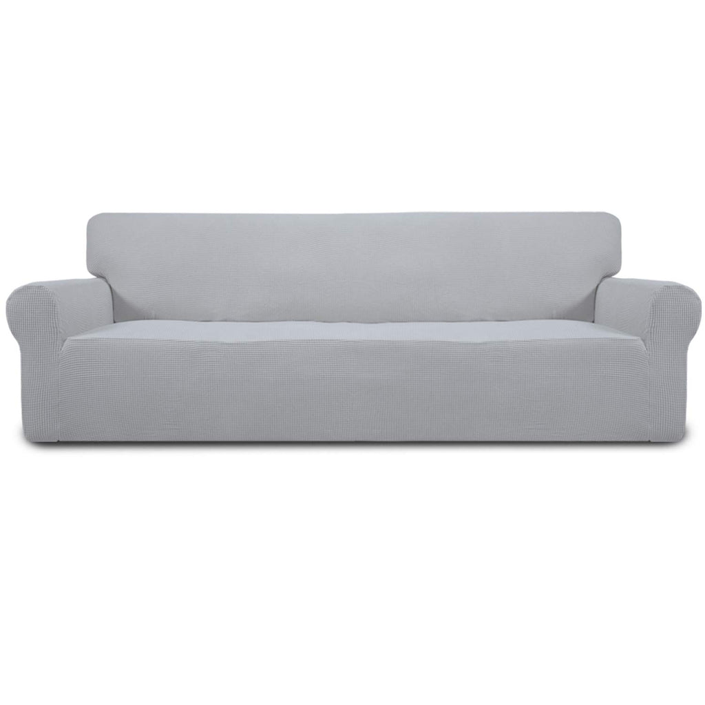 Easy-Going Stretch Loveseat Couch Covers Washable Cream