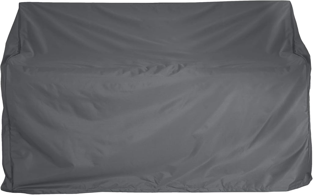 Christopher Knight Home Wynton Water-Resistant Patio 2-Seater Sofa Cover, Outdoor Loveseat Cover with All Weather Protection, Patio Furniture Sofa Covers with Adjustable Strap, Dark Gray