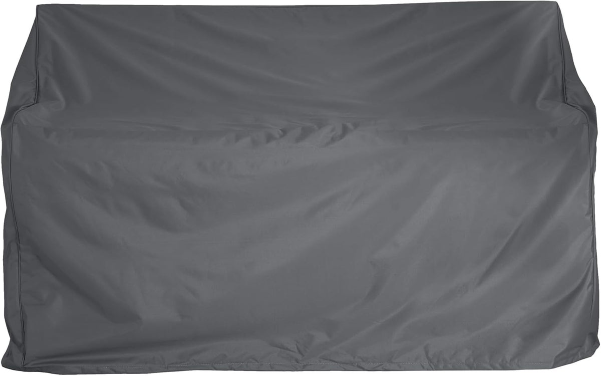 Christopher Knight Home Wynton Water-Resistant Patio 2-Seater Sofa Cover, Outdoor Loveseat Cover with All Weather Protection, Patio Furniture Sofa Covers with Adjustable Strap, Dark Gray