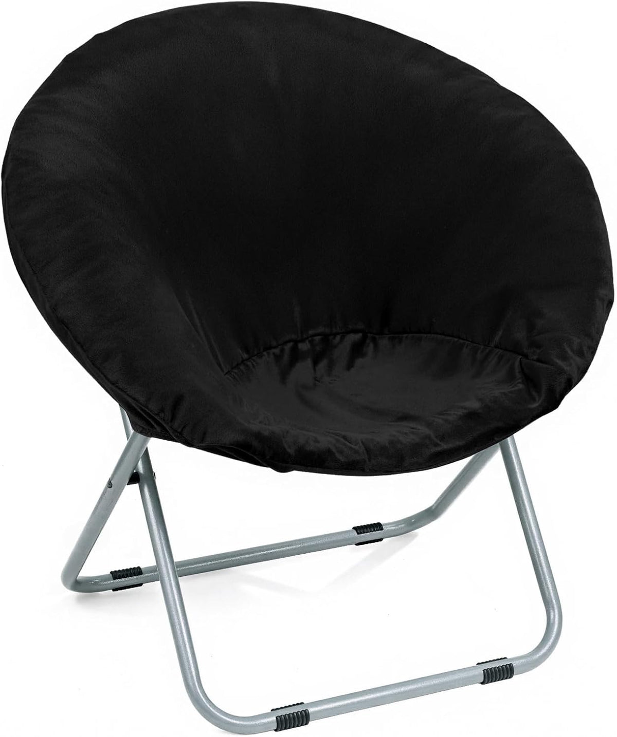Velvet Stretch Saucer Chair Cover, Round Moon Chair Cover for Adults & Kids