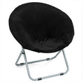 Velvet Stretch Saucer Chair Cover, Round Moon Chair Cover for Adults & Kids
