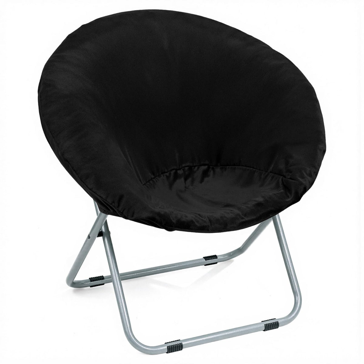 Velvet Stretch Saucer Chair Cover, Round Moon Chair Cover for Adults & Kids
