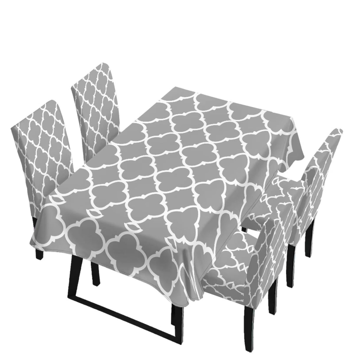 Dining Chair Covers and Dining Table Cloth Christmas Decor
