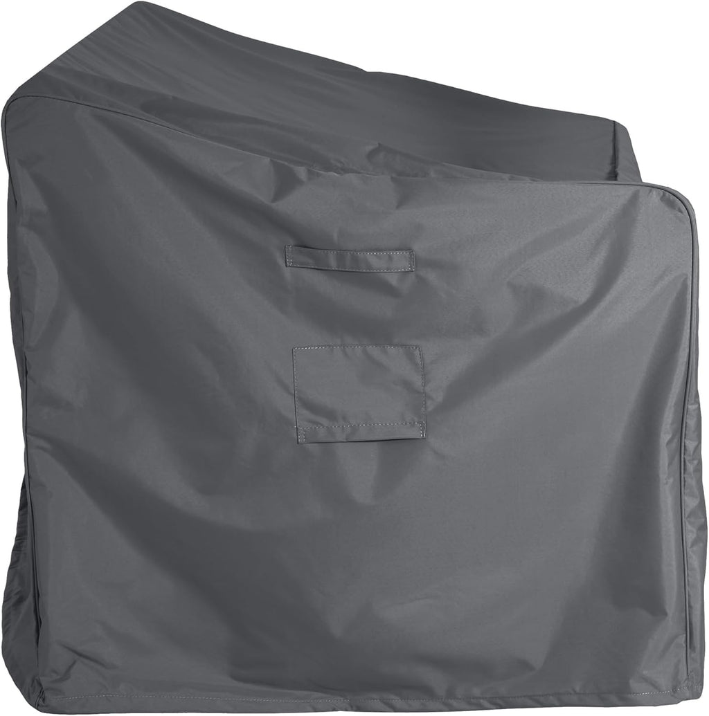 Christopher Knight Home Wynton Water-Resistant Patio 2-Seater Sofa Cover, Outdoor Loveseat Cover with All Weather Protection, Patio Furniture Sofa Covers with Adjustable Strap, Dark Gray