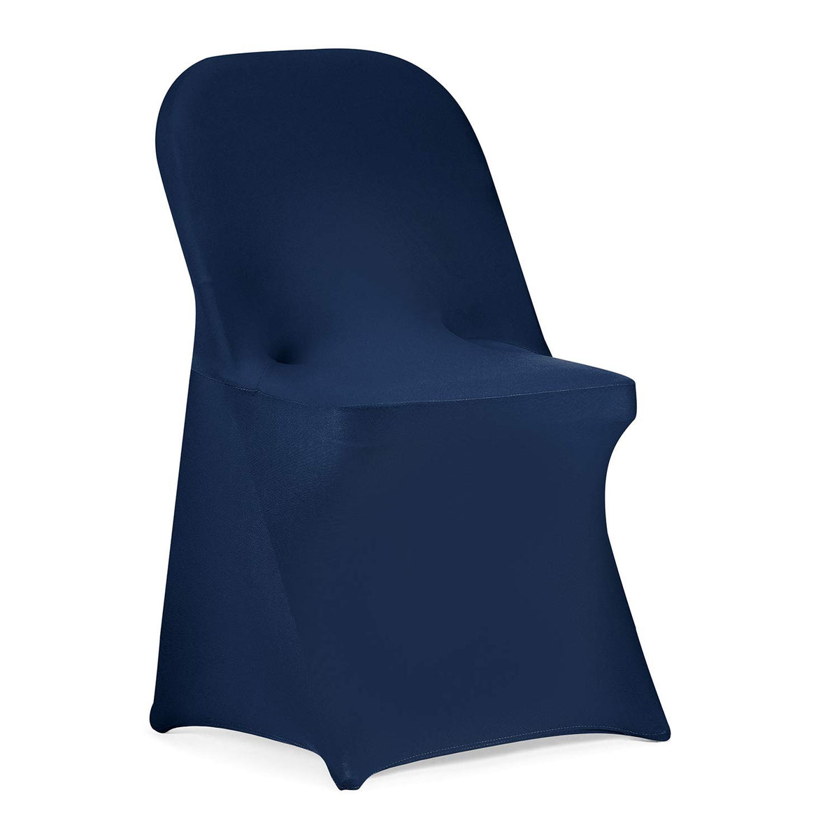 Peomeise Stretch Spandex Folding Chair Cover for Wedding Party Dining Banquet Event (White,12pcs)