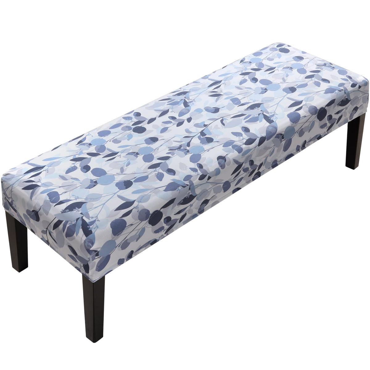 Fuloon Stretch Jacquard Dining Bench Cover - Anti-Dust Removable Bench Slipcover Washable Seat Cushion Protector for Bedroom, Kitchen, Hotel, Banquet (Beige)