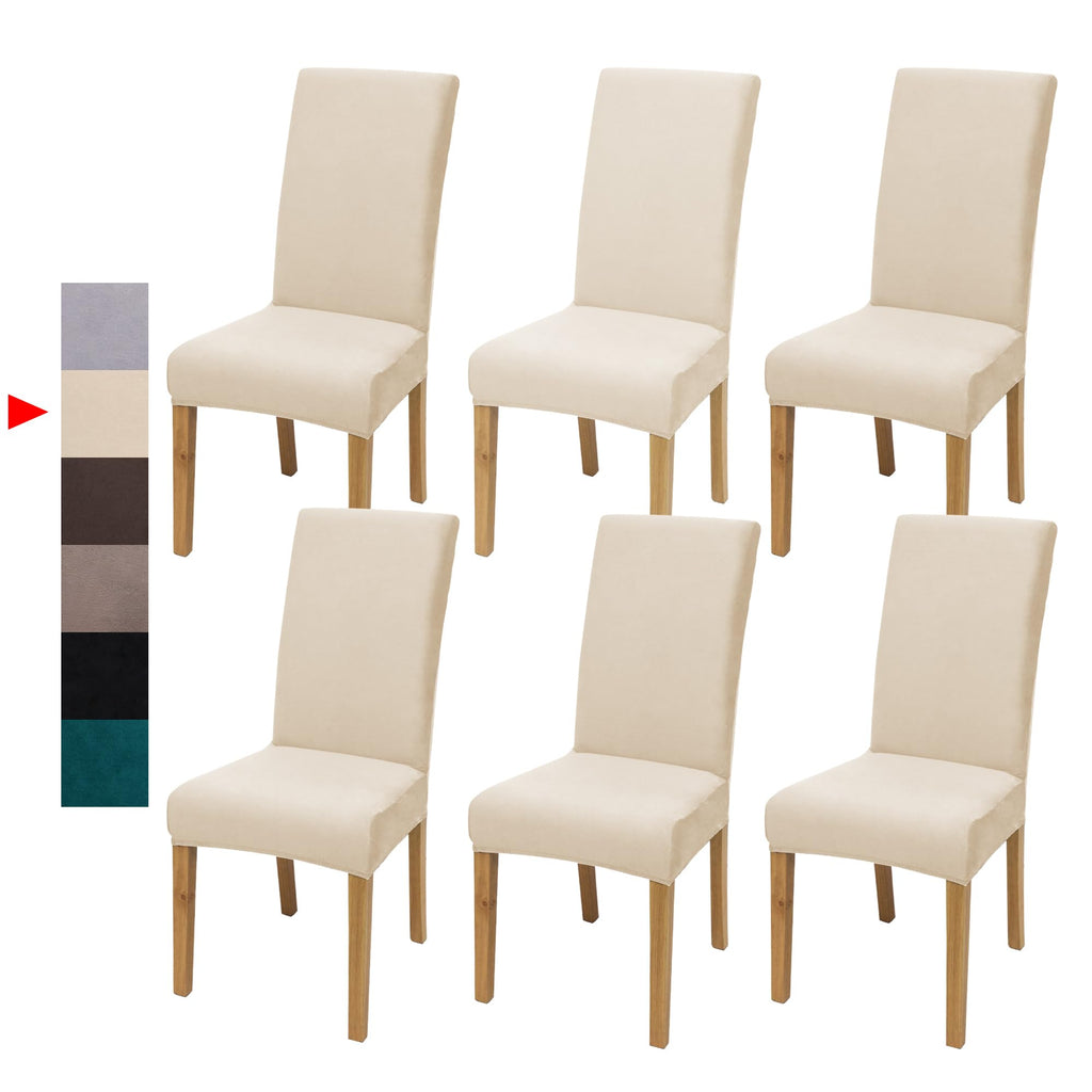 Velvet Dining Chair Covers,Dining Room Chair Covers Set of 6
