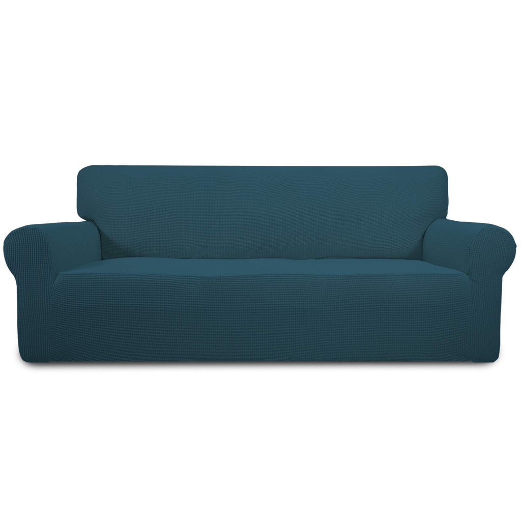 Easy-Going Stretch Loveseat Couch Covers Washable Cream