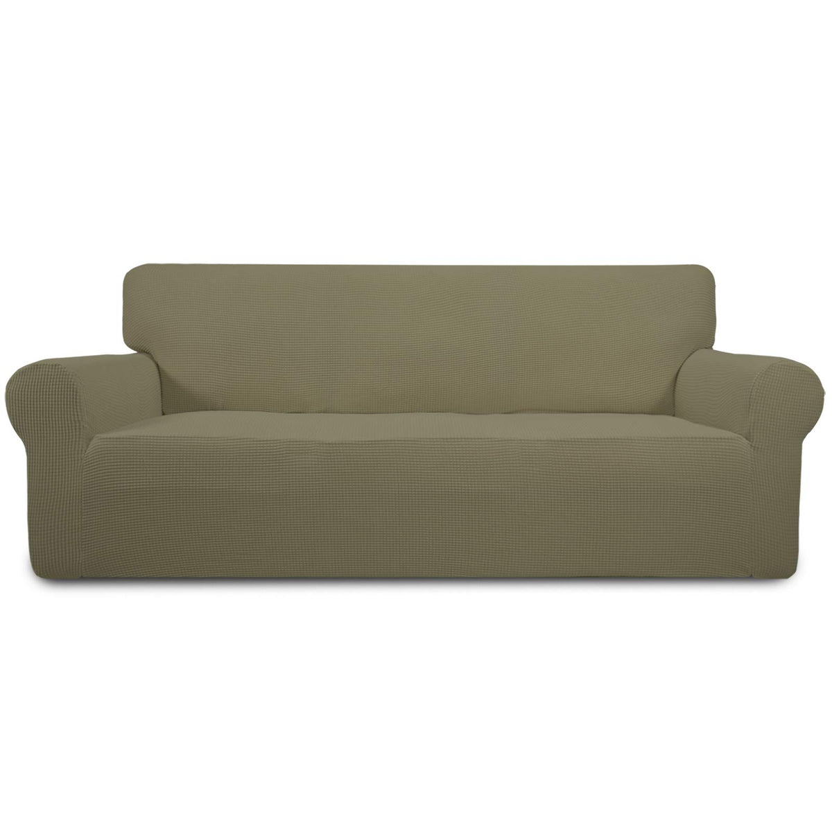 Easy-Going Stretch Loveseat Couch Covers Washable Cream
