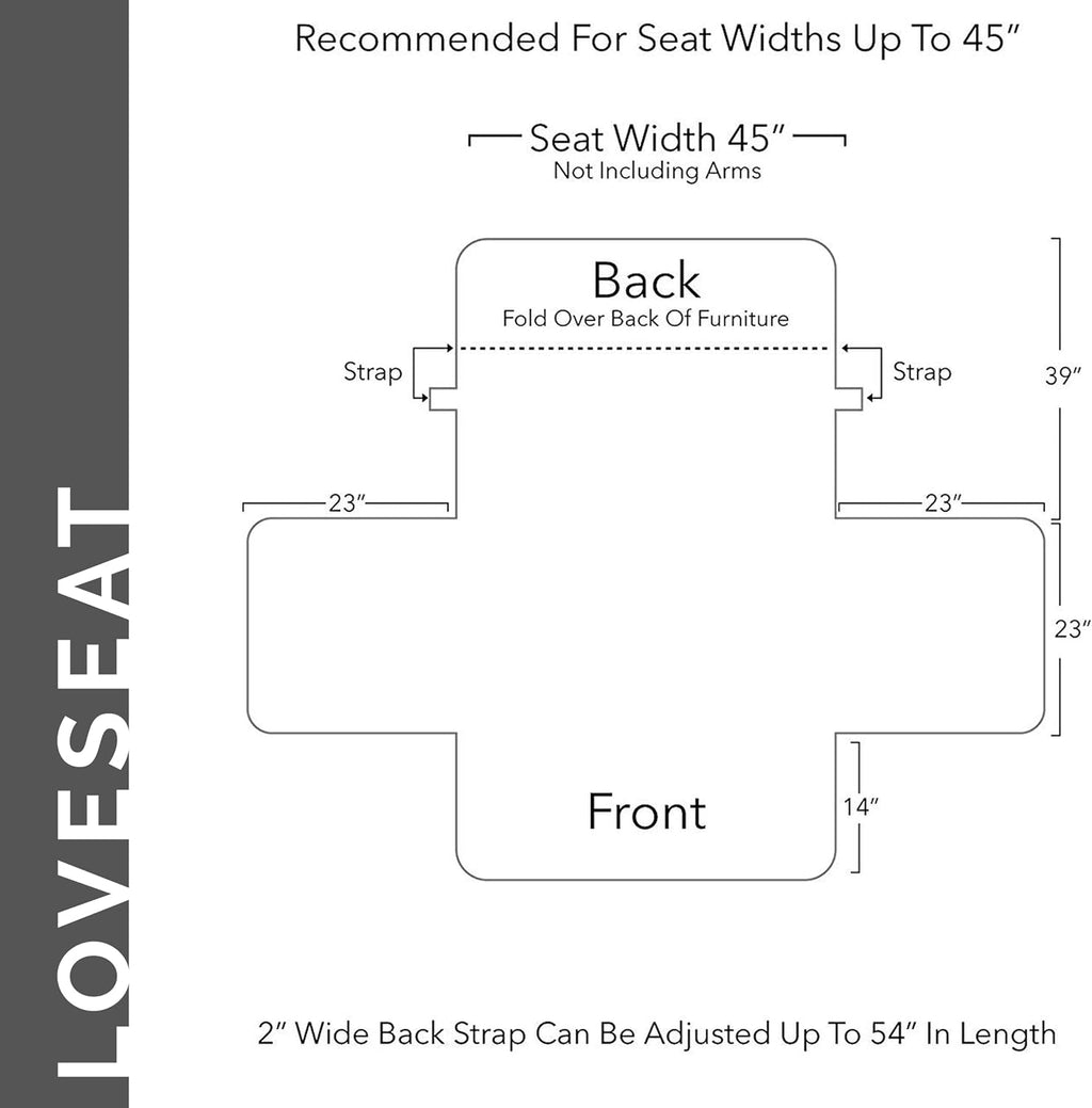 Elegant Comfort Quilted Furniture Protectors Solid and Printed Design Reversible Slipcovers Featuring Elastic Straps and Smart Pockets Great for Pets, and More, Bloomingdale Loveseat, Cream/Taupe