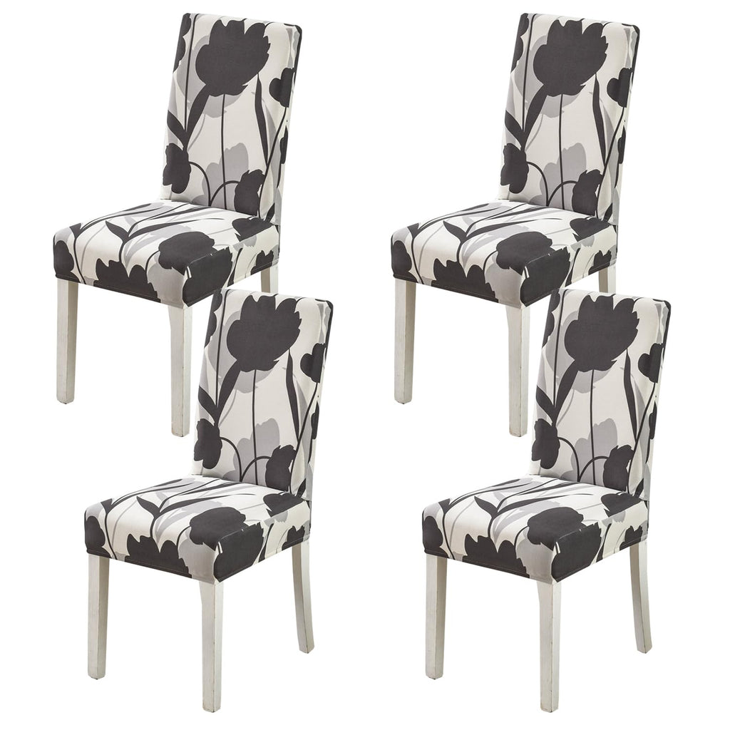 HZDHCLH Dining Chair Covers Set of 4 Stretch Chair Slipcovers Washable