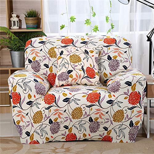 HOOBUY Printed Sofa Cover Stretch Couch Covers Patterned Loveseat Slipcovers for 2 Seater Cushion Couch Love Seat Set (BXMY, 2 Seater/Loveseat)