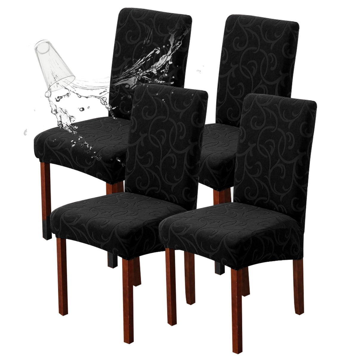 Waterproof Dining Room Chair Covers, Stretch Parsons Chair Slipcovers
