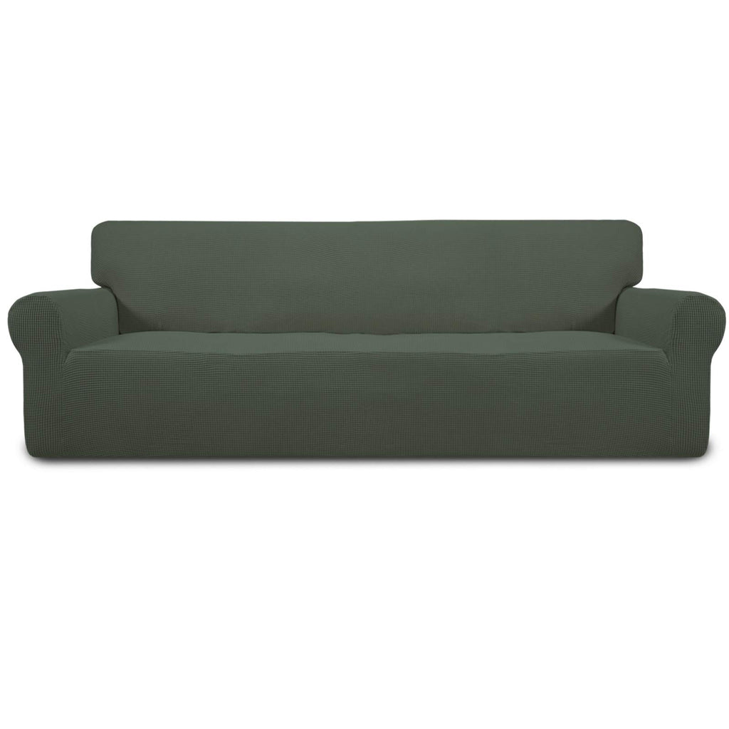 Easy-Going Stretch Loveseat Couch Covers Washable Cream