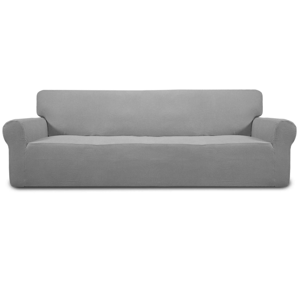 Easy-Going Stretch Loveseat Couch Covers Washable Cream