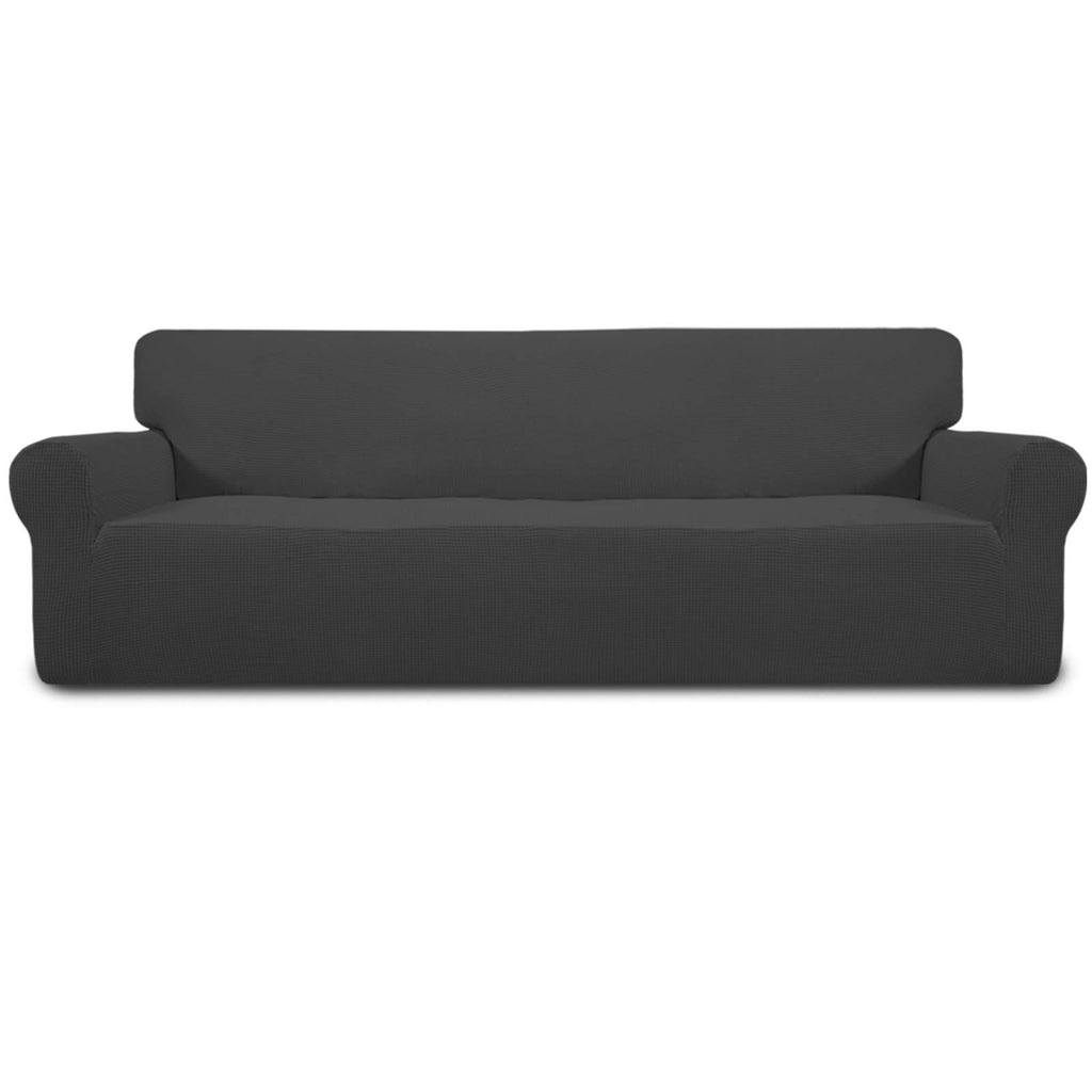Easy-Going Stretch Loveseat Couch Covers Washable Cream