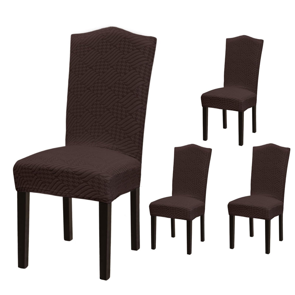 Stretch Dining Room Chair Covers Set of 6, Removable Washable Chair Covers for Dining Chairs,Dining Room, Hotel, Ceremony