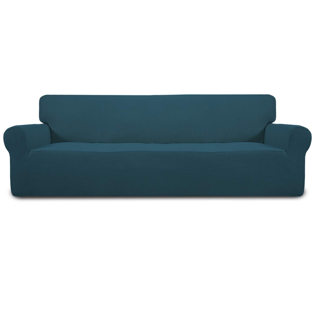 Easy-Going Stretch Loveseat Couch Covers Washable Cream