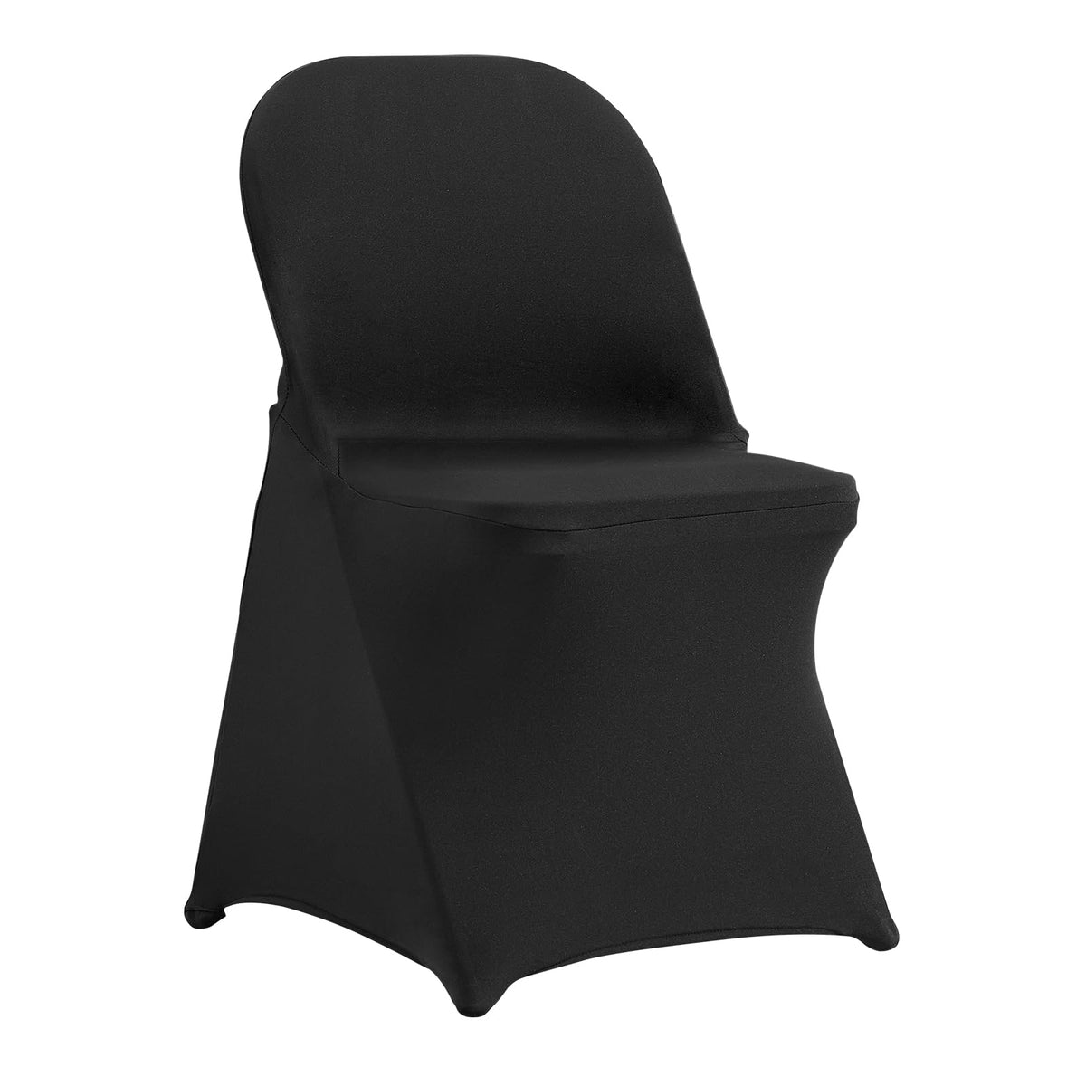 VEVOR 100 Pcs White Chair Covers Polyester Spandex Chair Cover Stretch Slipcovers for Wedding Party Dining Banquet Flat-Front Chair Covers