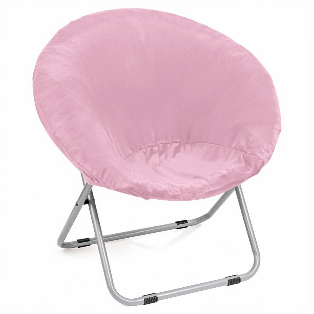 Velvet Stretch Saucer Chair Cover, Round Moon Chair Cover for Adults & Kids