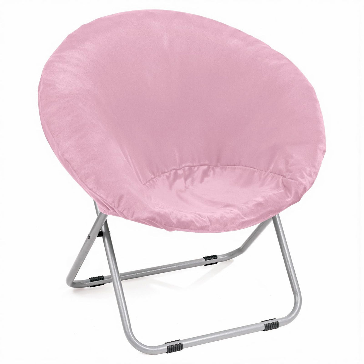 Velvet Stretch Saucer Chair Cover, Round Moon Chair Cover for Adults & Kids