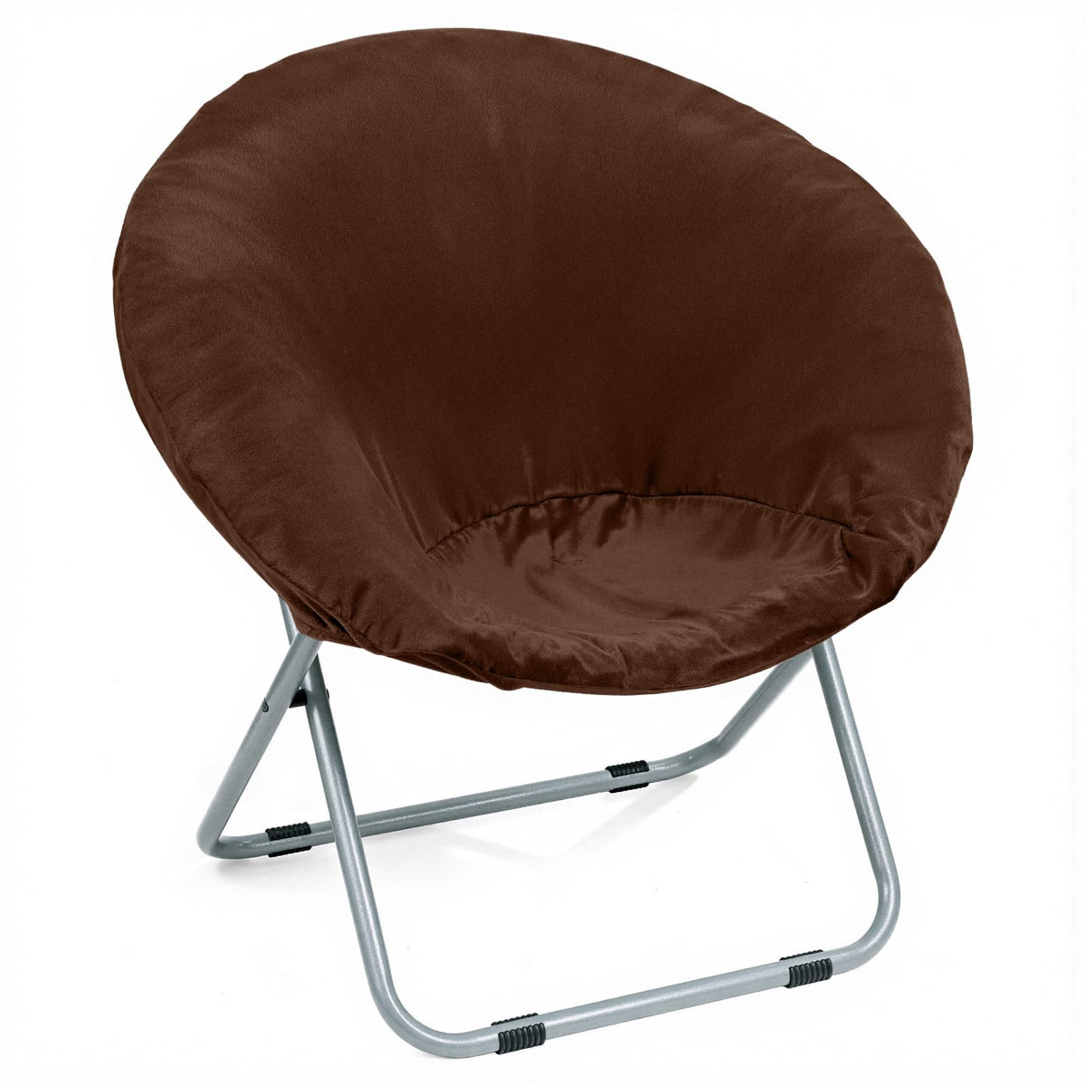 Velvet Stretch Saucer Chair Cover, Round Moon Chair Cover for Adults & Kids
