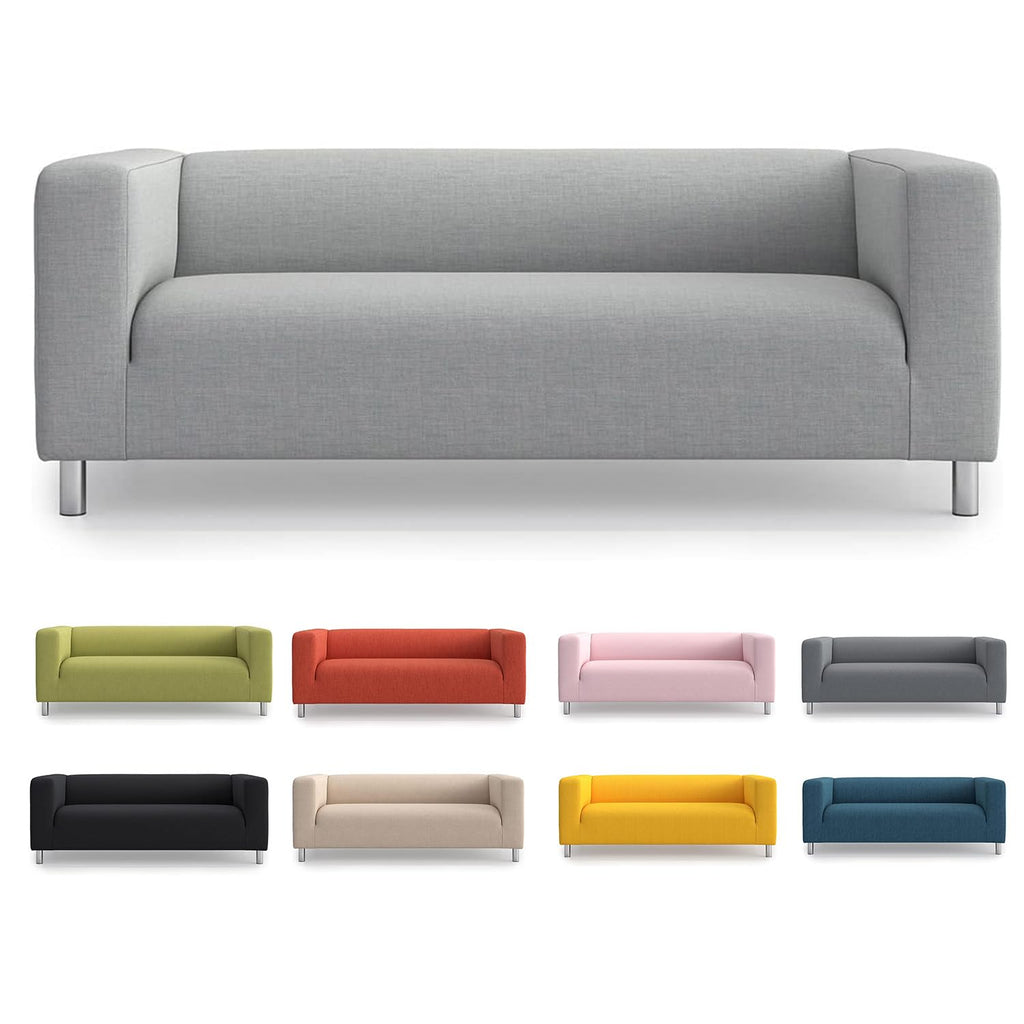 TLYESD Klippan Cover Replacement for IKEA Klippan Loveseat Cover, Klippan Couch Cover,Klippan Sofa Cover Only!(Dark Grey)