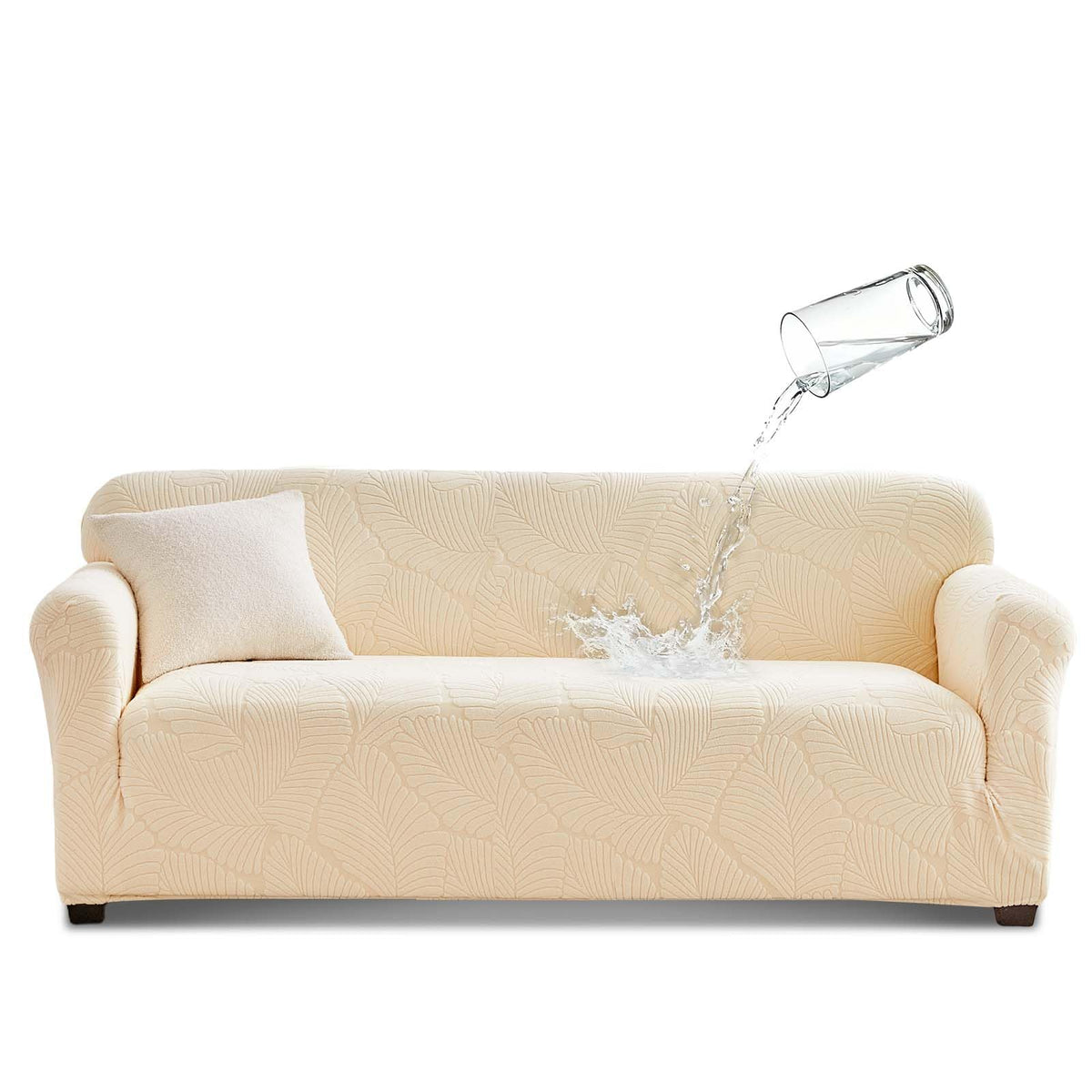 Tokokimo 100% Waterproof Loveseat Couch Cover, Leakproof Furniture Protector for Kids, Pets (Loveseat, Gray) with Extra Fabric Margin, Slipcover Need Tuck Into Couch Crevices