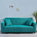 Waterproof Solid Colors Sofa Slipcover, Armchair Loveseat 1/2/3/4 Seater Elastic Seersucker Non Slip Cushion Covers, Durable Wear Resistant Furniture Protection Yolk Yellow 35-55"