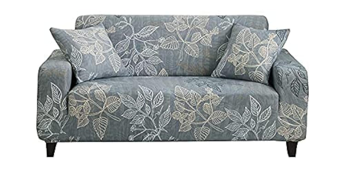 HOOBUY Printed Sofa Cover Stretch Couch Covers Patterned Loveseat Slipcovers for 2 Seater Cushion Couch Love Seat Set (BXMY, 2 Seater/Loveseat)