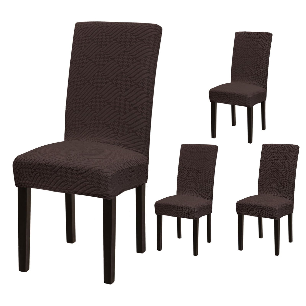 Stretch Dining Room Chair Covers Set of 6, Removable Washable Chair Covers for Dining Chairs,Dining Room, Hotel, Ceremony