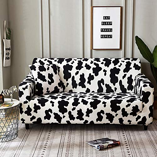 HOOBUY Printed Sofa Cover Stretch Couch Covers Patterned Loveseat Slipcovers for 2 Seater Cushion Couch Love Seat Set (BXMY, 2 Seater/Loveseat)