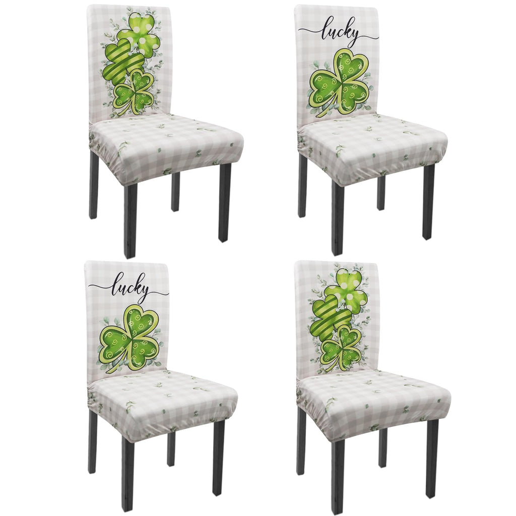 Halloween Chair Covers Set of 4 Pumpkin Ghost Spider Parsons Slipcovers