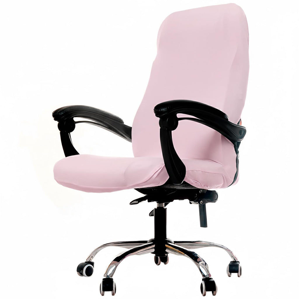 WOMACO Printed Office Chair Covers, Stretch Computer Universal Boss Modern Simplism Style High Back Chair Slipcover - Peony, Large