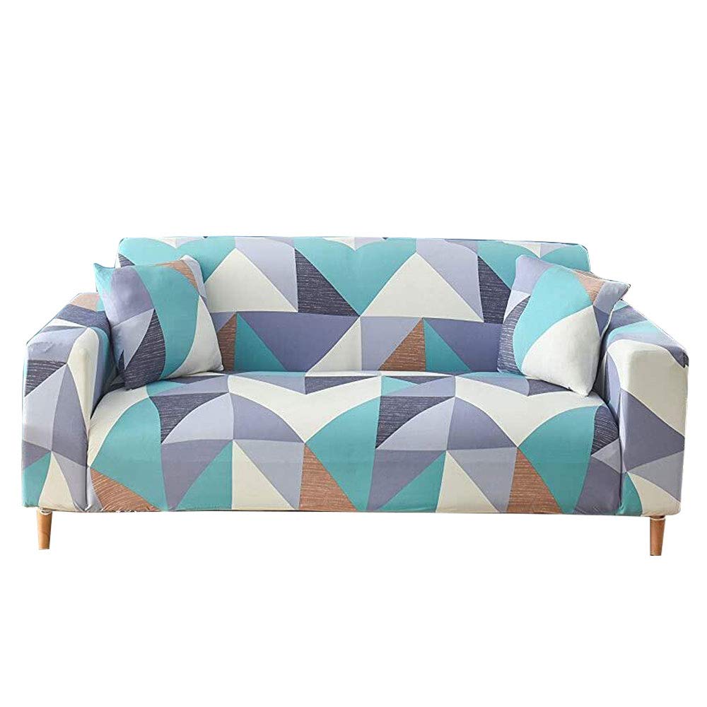 HOOBUY Printed Sofa Cover Stretch Couch Covers Patterned Loveseat Slipcovers for 2 Seater Cushion Couch Love Seat Set (BXMY, 2 Seater/Loveseat)