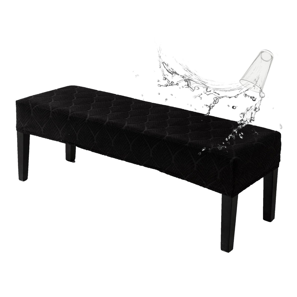 Genina Waterproof Dining Room Bench Covers,Stretch Bench Cover,Beige