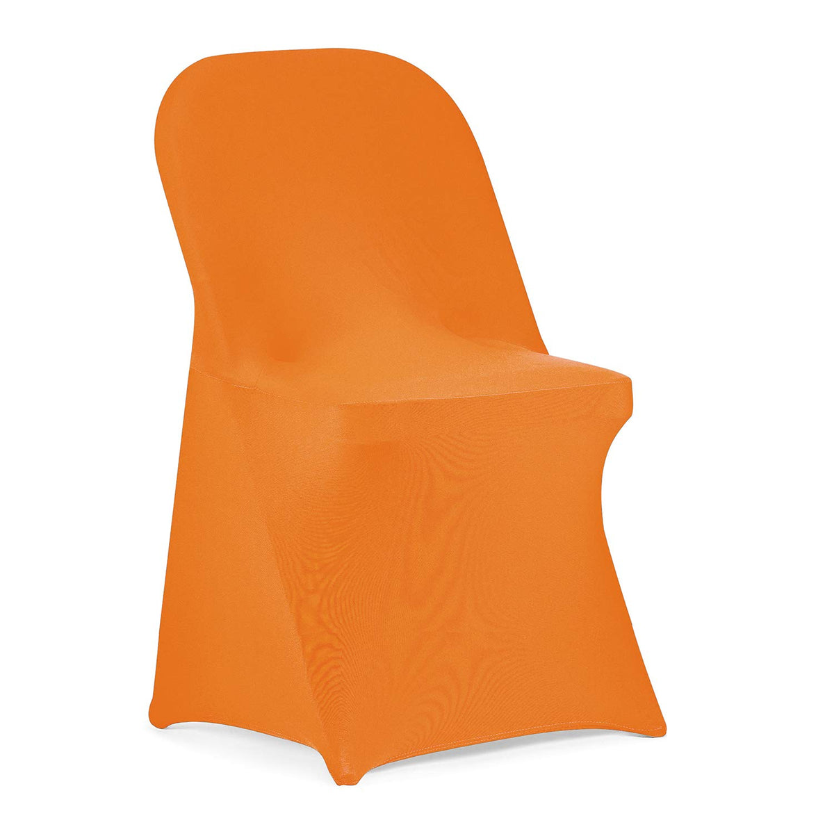 Peomeise Stretch Spandex Folding Chair Cover for Wedding Party Dining Banquet Event (White,12pcs)