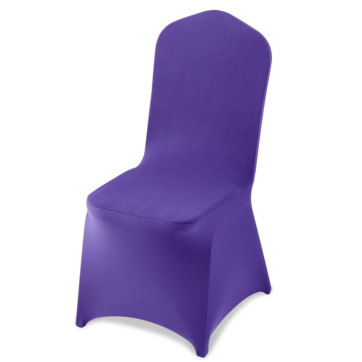 VEVOR 100 Pcs White Chair Covers Polyester Spandex Chair Cover Stretch Slipcovers for Wedding Party Dining Banquet Flat-Front Chair Covers