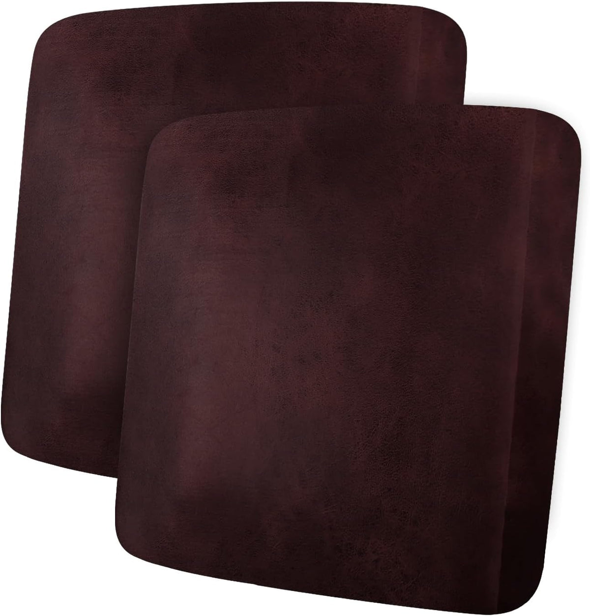 ANARACHON Leather Look Couch Cushion Covers Sofa Seat Slipcovers Sets Couches Furniture Protector for Sectional Armchair Loveseat Pets Kids Stretch Spandex Fabric (2 Cushion Loveseat, Burgundy)
