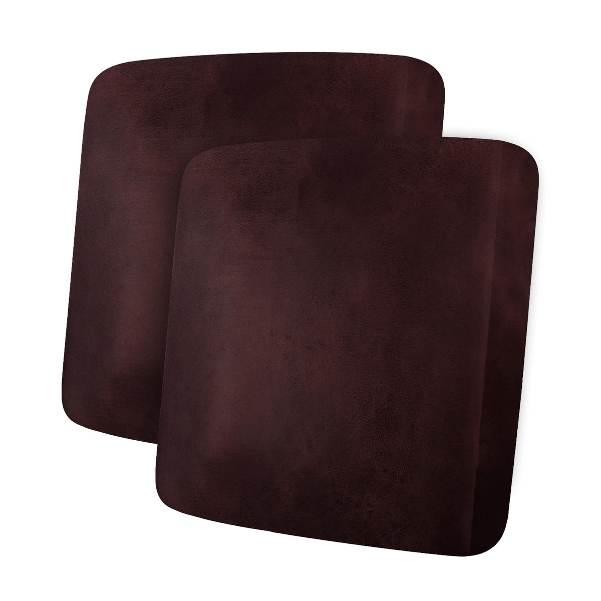 ANARACHON Leather Look Couch Cushion Covers Sofa Seat Slipcovers Sets Couches Furniture Protector for Sectional Armchair Loveseat Pets Kids Stretch Spandex Fabric (2 Cushion Loveseat, Burgundy)