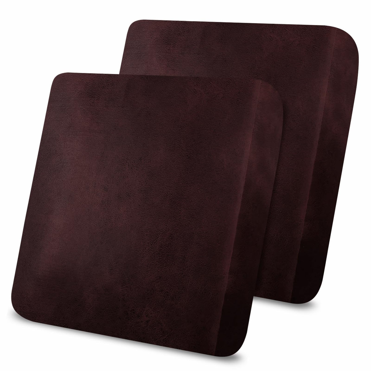 molasofa Leather Look Couch Cushion Covers, Stretch Sofa Cushion Covers for Sectional Armchair Loveseat Protector,Replacement Seat Cushion Slipcovers, Machine Washable (2 Cushion Loveseat, Red)