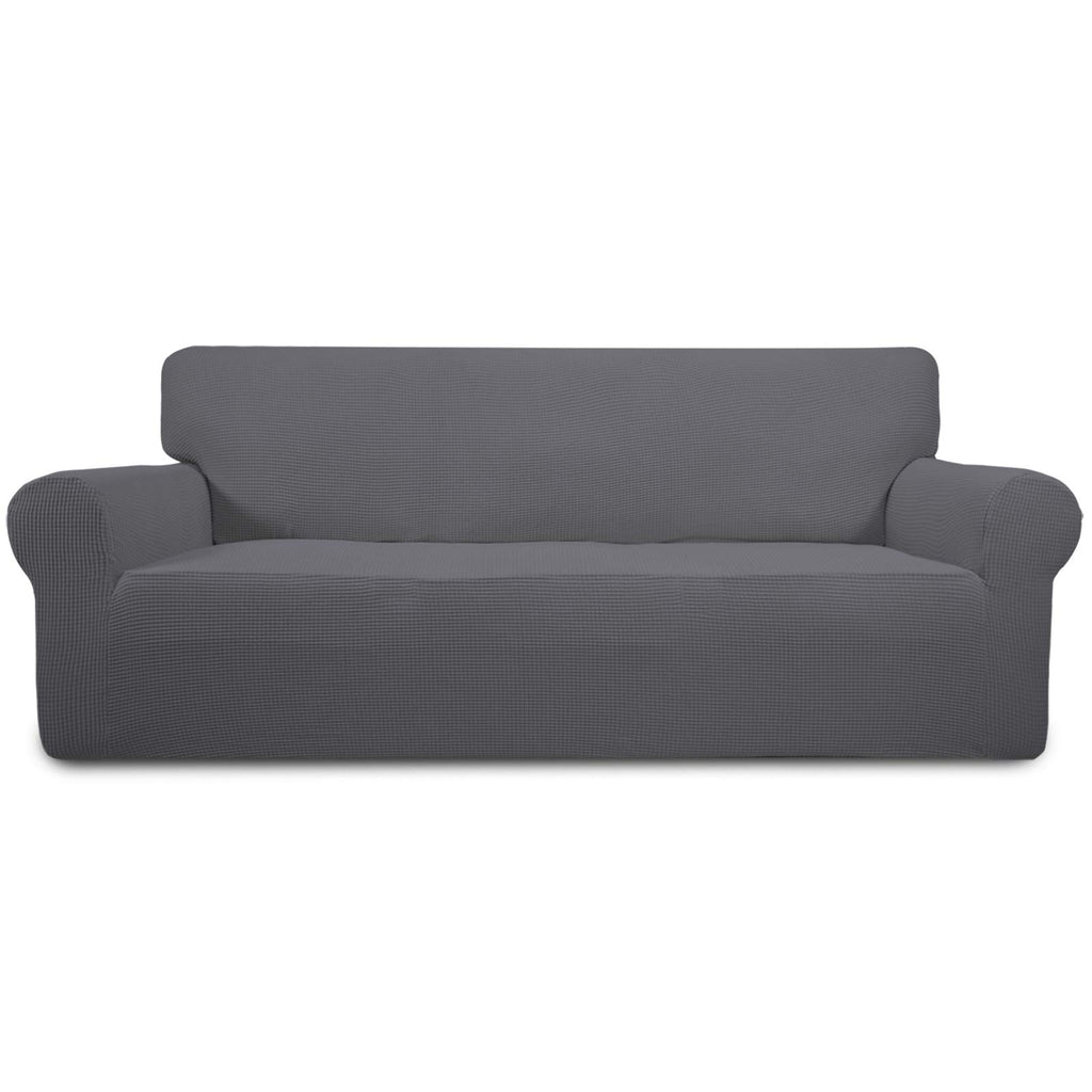 Easy-Going Stretch Loveseat Couch Covers Washable Cream