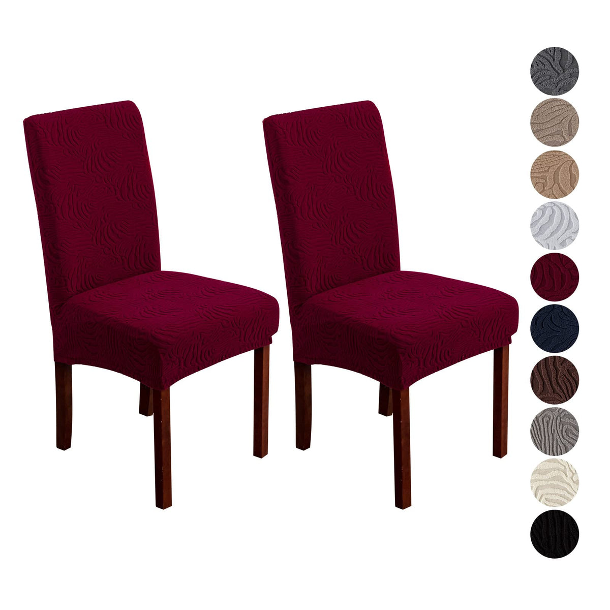 Dining Chair Covers Set of 6, Stretch Parsons Chair Slipcovers