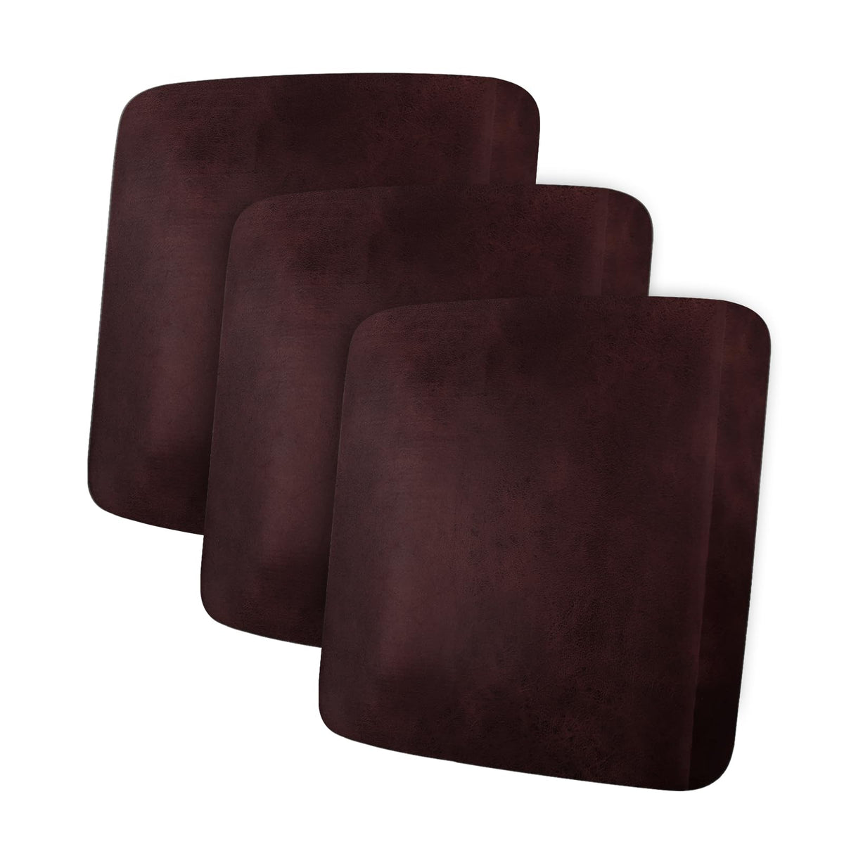 ANARACHON Leather Look Couch Cushion Covers Sofa Seat Slipcovers Sets Couches Furniture Protector for Sectional Armchair Loveseat Pets Kids Stretch Spandex Fabric (2 Cushion Loveseat, Burgundy)
