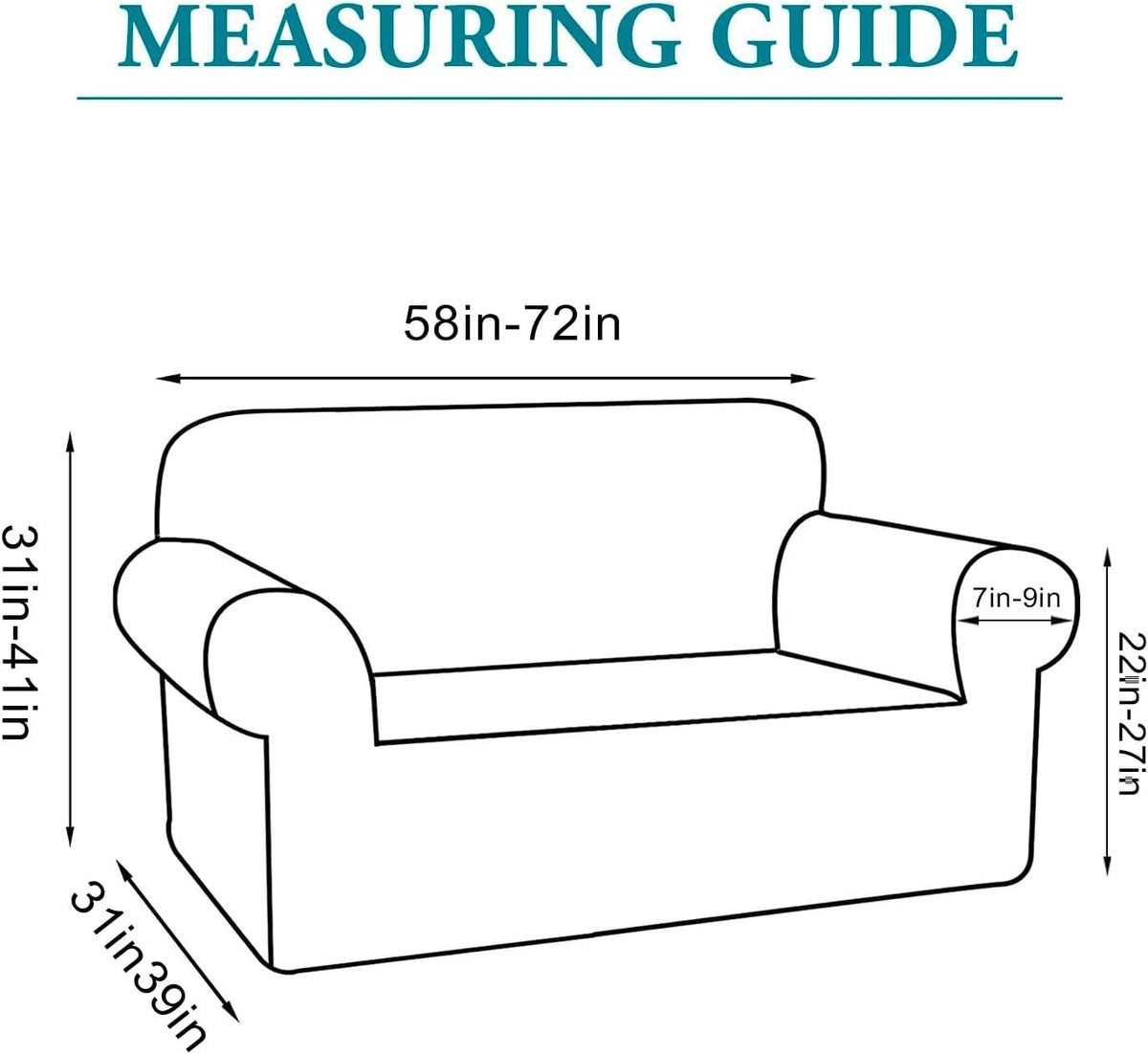 Flamingo P High Stretch One Piece Furniture Protector Sofa Cover for Durable Spandex Stretch Fabric Super Soft Slipcover, 2 Seater, Wine, Loveseat
