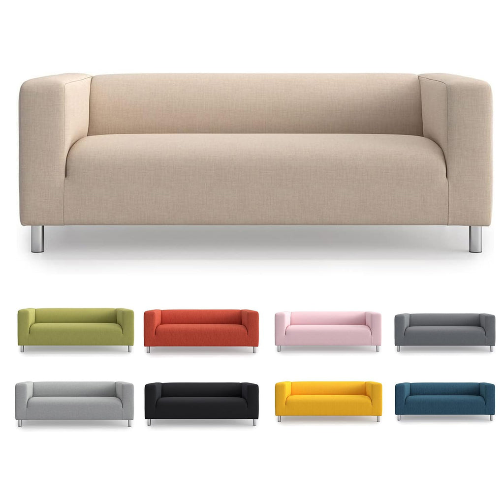 TLYESD Klippan Cover Replacement for IKEA Klippan Loveseat Cover, Klippan Couch Cover,Klippan Sofa Cover Only!(Dark Grey)