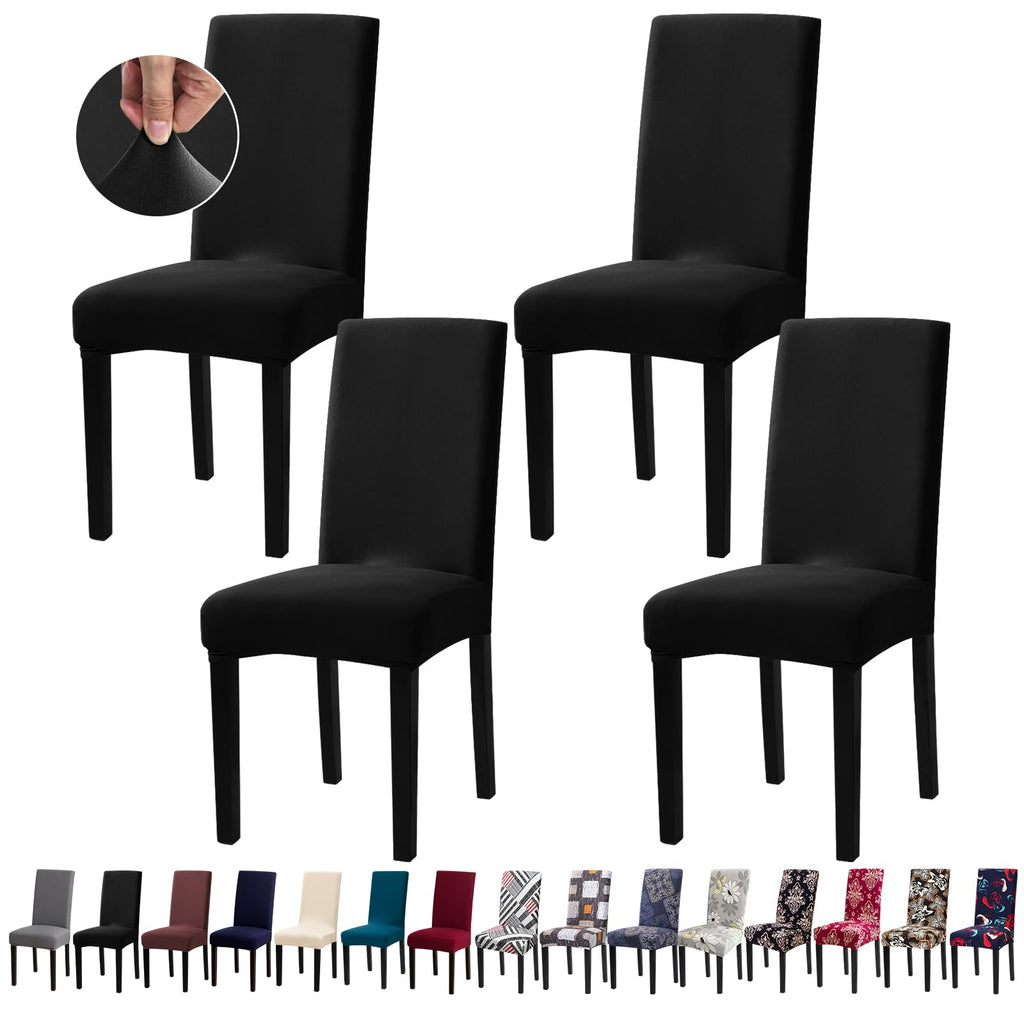 Chair Covers, Stretch Dining Room Chair Covers Set of 6, Removable Washable Dining Chair Slipcovers for Home, Hotel, Banquet